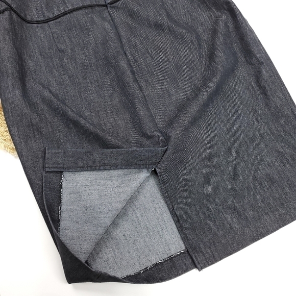 New Dahlia Charcoal Skirt  Gorgeous Zipper Detailing Size 8 - Picture 7 of 9